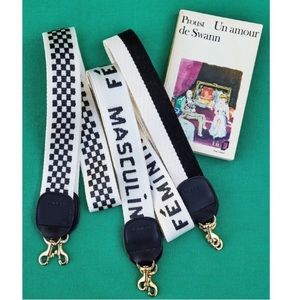 Clare V Striped Crossbody Strap